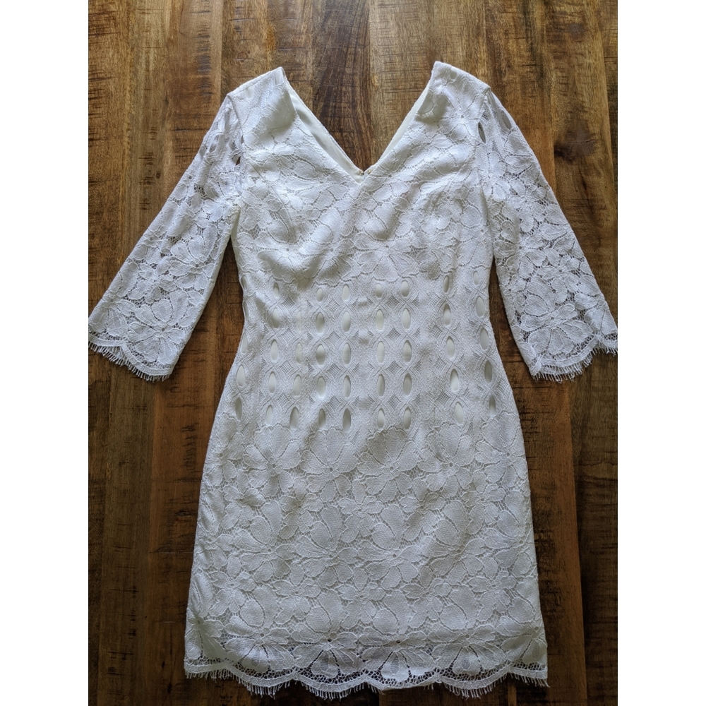 Lilly Pulitzer white lace dress